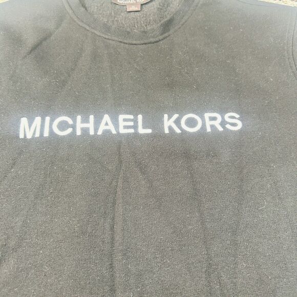 Michael Kors Sweatshirt Men’s Sz.X-Large Black White Pullover Crew Neck - Picture 2 of 9